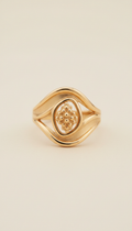 Gold Ring With Satin Finish