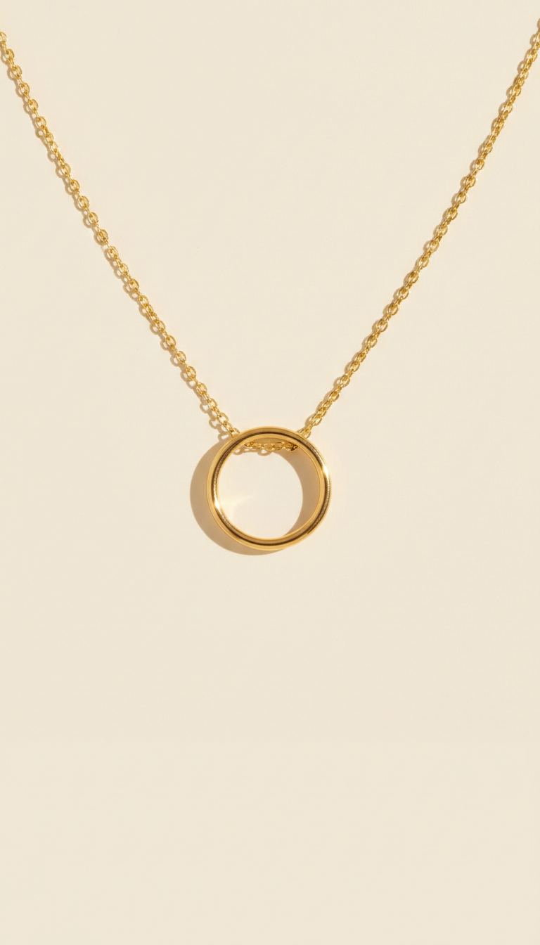 Minimalist Golden Pendant Necklace