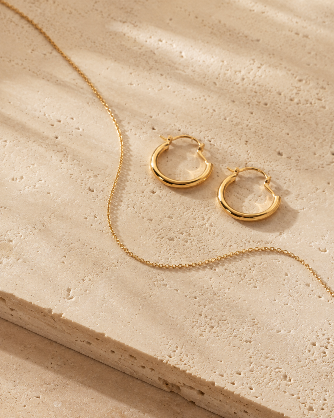 Boucles d’oreilles dorées